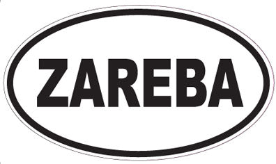 ZAREBA - Oval Sticker