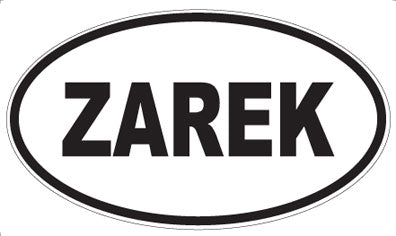 ZAREK - Oval Sticker