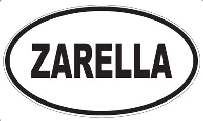 ZARELLA - Oval Sticker