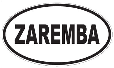 ZAREMBA - Oval Sticker