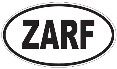 ZARF - Oval Sticker