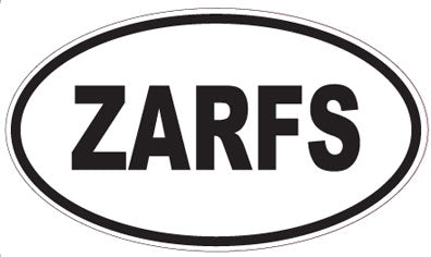 ZARFS - Oval Sticker
