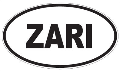 ZARI - Oval Sticker