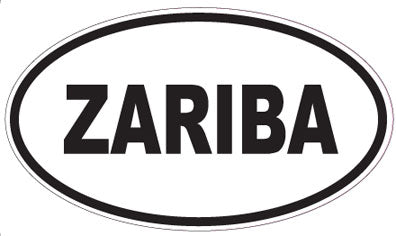 ZARIBA - Oval Sticker