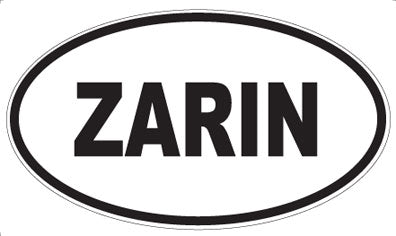 ZARIN - Oval Sticker