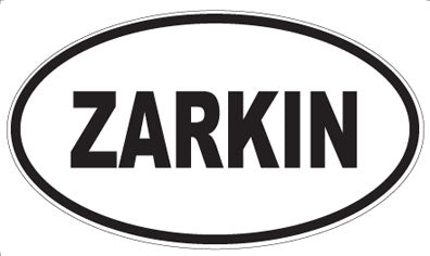 ZARKIN - Oval Sticker
