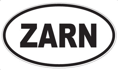 ZARN - Oval Sticker