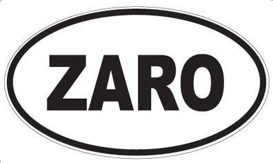 ZARO - Oval Sticker