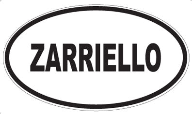 ZARRIELLO - Oval Sticker