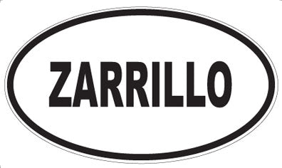ZARRILLO - Oval Magnet