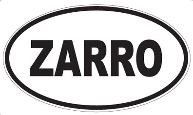 ZARRO - Oval Sticker