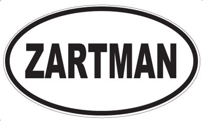 ZARTMAN - Oval Sticker