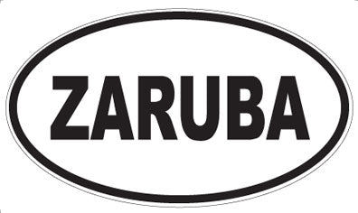 ZARUBA - Oval Sticker