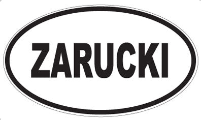 ZARUCKI - Oval Sticker