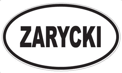 ZARYCKI - Oval Sticker