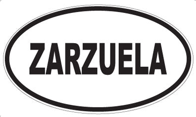 ZARZUELA - Oval Magnet