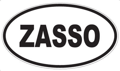 ZASSO - Oval Sticker