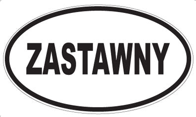 ZASTAWNY - Oval Magnet