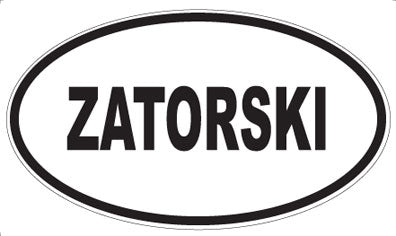 ZATORSKI - Oval Sticker
