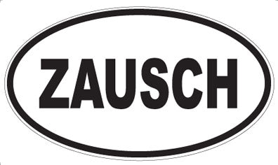 ZAUSCH - Oval Sticker