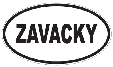 ZAVACKY - Oval Magnet