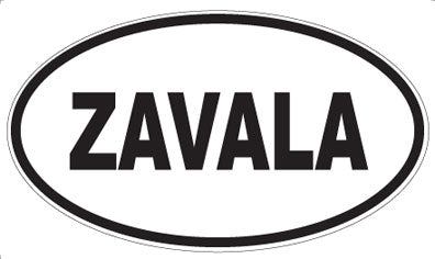 ZAVALA - Oval Magnet