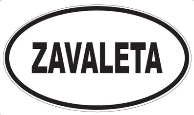 ZAVALETA - Oval Magnet