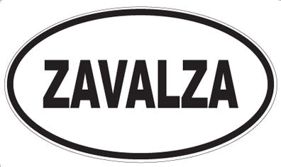 ZAVALZA - Oval Sticker