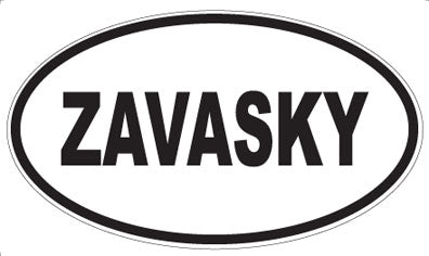 ZAVASKY - Oval Sticker