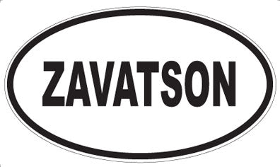 ZAVATSON - Oval Sticker