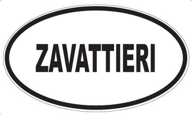 ZAVATTIERI - Oval Sticker
