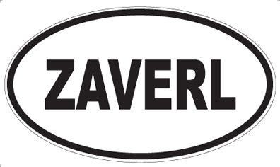 ZAVERL - Oval Sticker