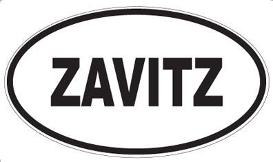ZAVITZ - Oval Sticker