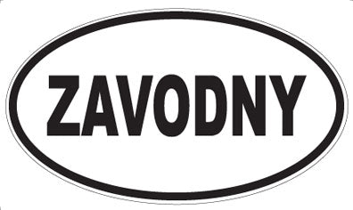 ZAVODNY - Oval Sticker