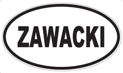 ZAWACKI - Oval Sticker