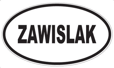 ZAWISLAK - Oval Sticker