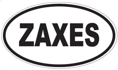 ZAXES - Oval Sticker