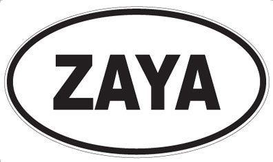 ZAYA - Oval Magnet
