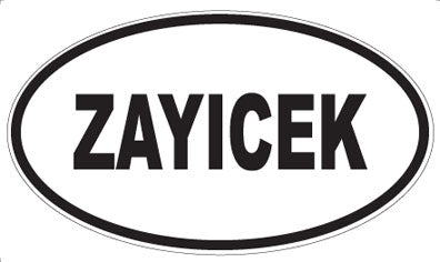 ZAYICEK - Oval Magnet