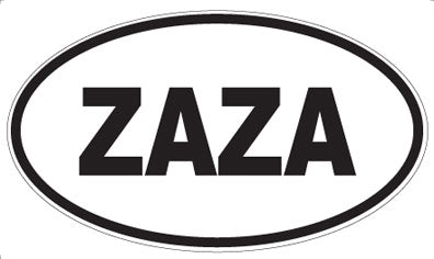 ZAZA - Oval Magnet