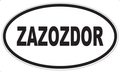 ZAZOZDOR - Oval Sticker