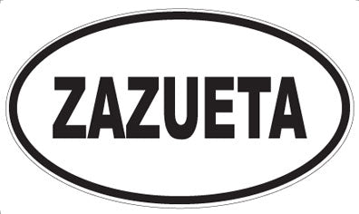 ZAZUETA - Oval Magnet