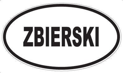 ZBIERSKI - Oval Sticker