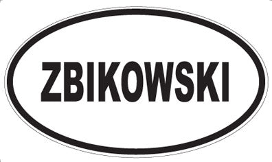 ZBIKOWSKI - Oval Magnet