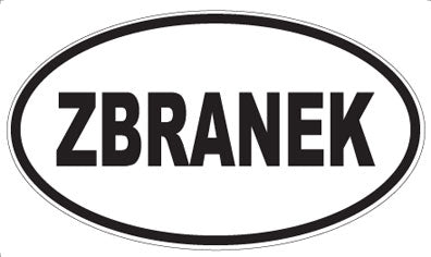 ZBRANEK - Oval Magnet
