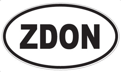 ZDON - Oval Sticker