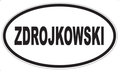 ZDROJKOWSKI - Oval Magnet