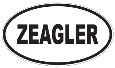 ZEAGLER - Oval Magnet
