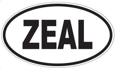 ZEAL - Oval Sticker