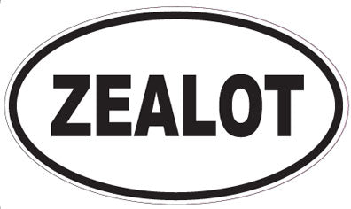 ZEALOT - Oval Sticker
